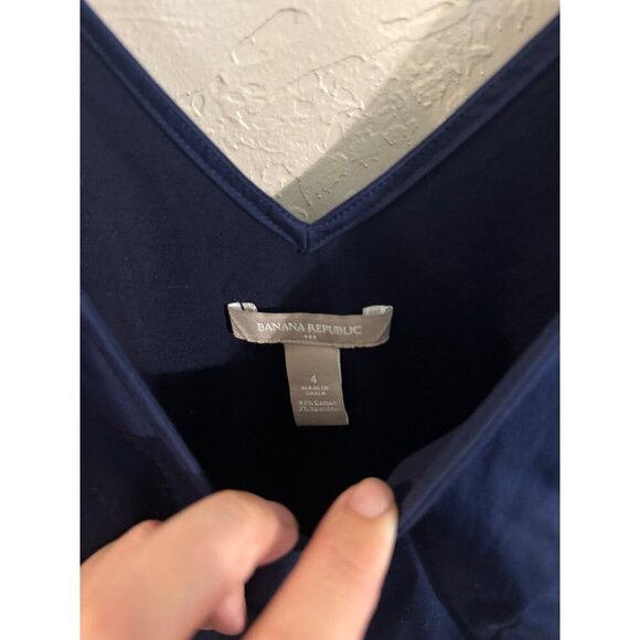 Banana Republic V neck Pleated Cocktail Dress - Picture 5 of 6